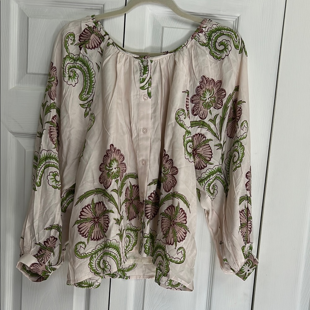 Emerson Fry India Collection Frances blouse- Maeve flowers